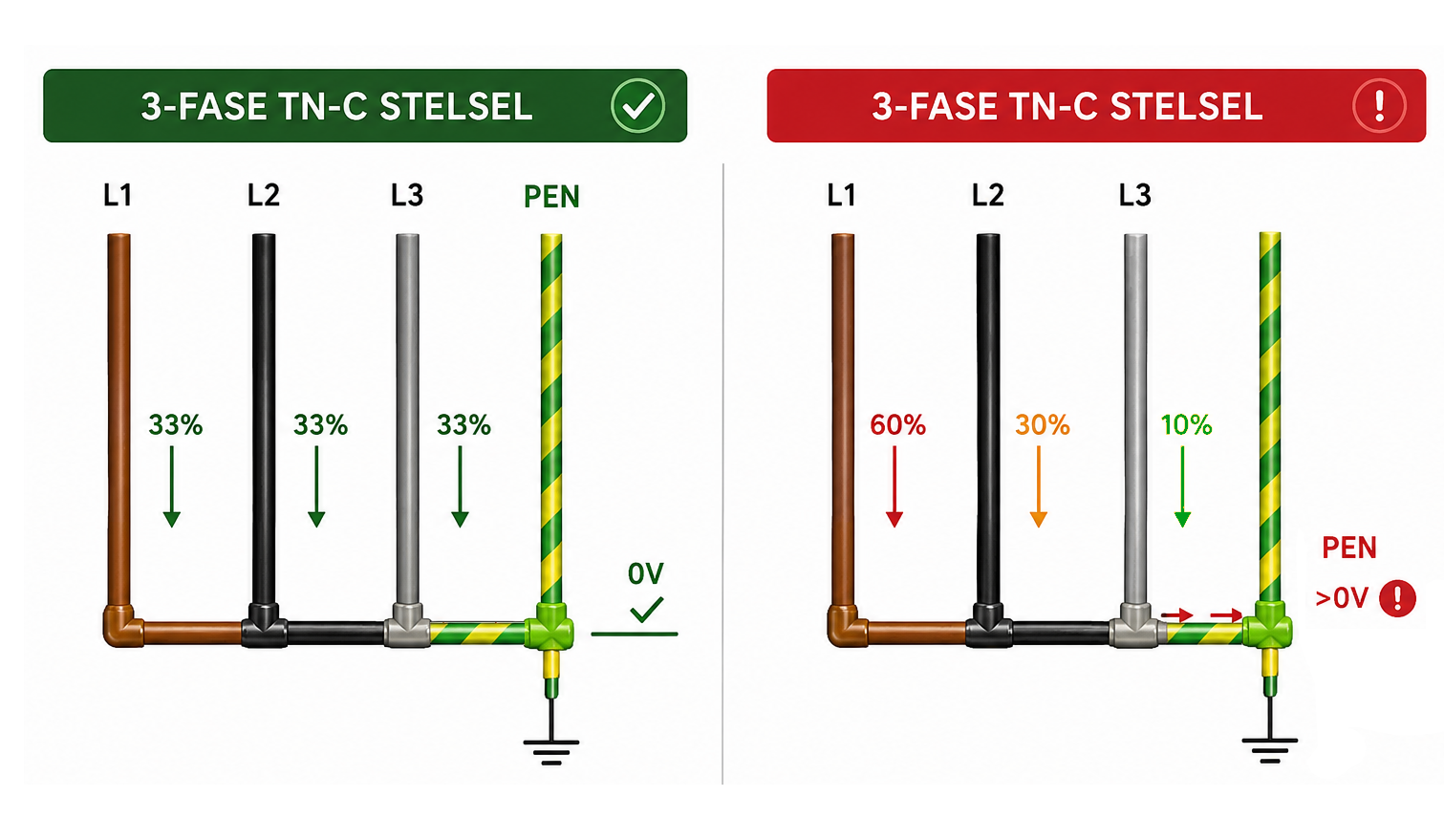 Switching the Neutral Conductor in Three-Phase Installations